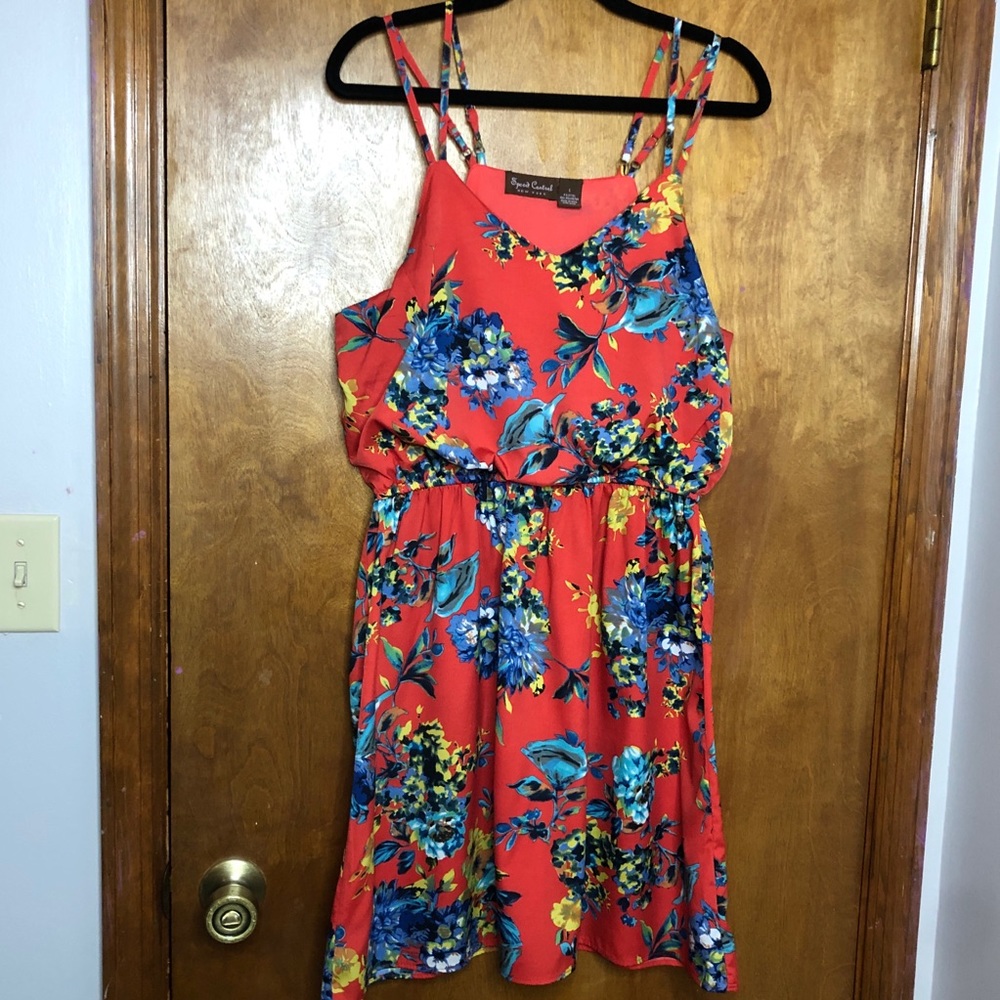 Red mini dress. Size L. Gently worn.